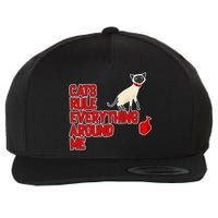 Cats Rule Everything Around Me  Wool Snapback Cap