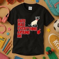 Cats Rule Everything Around Me  Kids T-Shirt