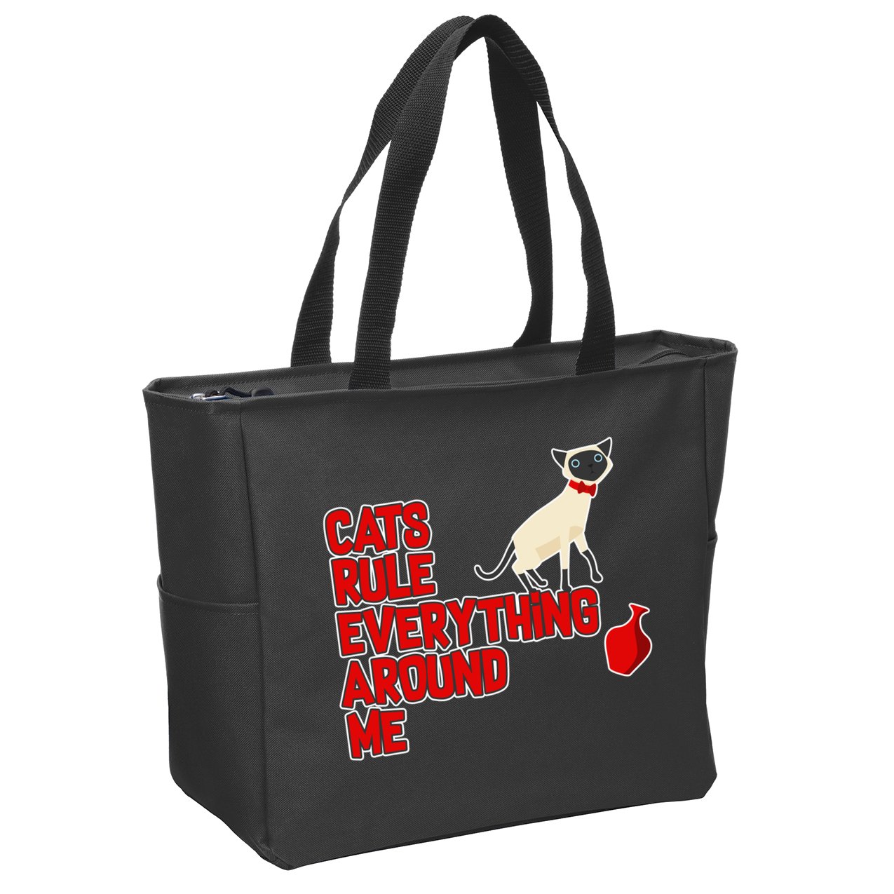 Cats Rule Everything Around Me  Zip Tote Bag