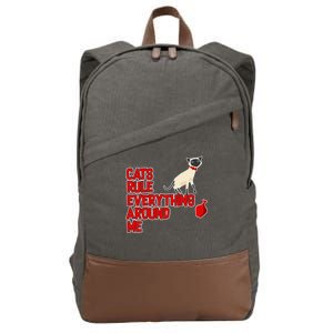 Cats Rule Everything Around Me  Cotton Canvas Backpack