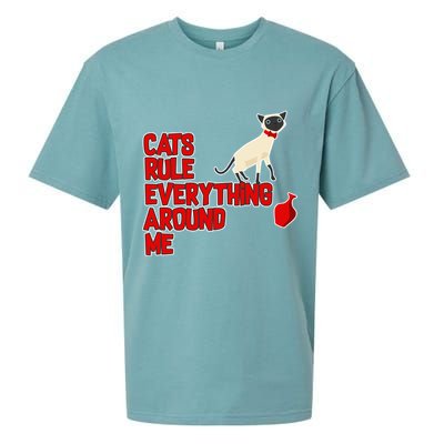 Cats Rule Everything Around Me  Sueded Cloud Jersey T-Shirt