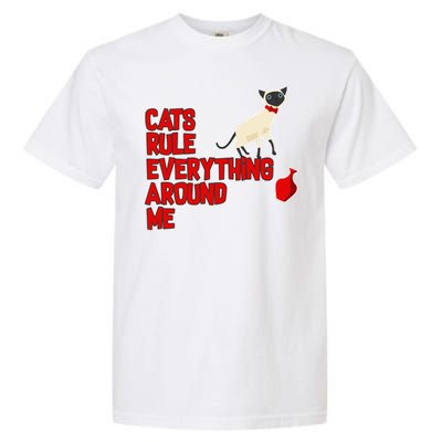 Cats Rule Everything Around Me  Garment-Dyed Heavyweight T-Shirt