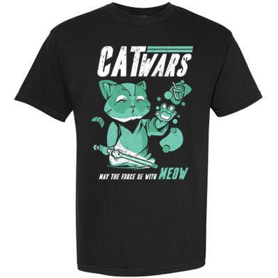 CatWars Funny Cat War Spoof Garment-Dyed Heavyweight T-Shirt