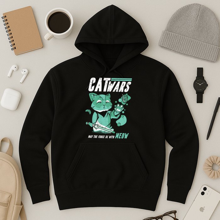 CatWars Funny Cat War Spoof Hoodie