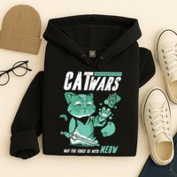 CatWars Funny Cat War Spoof Hoodie