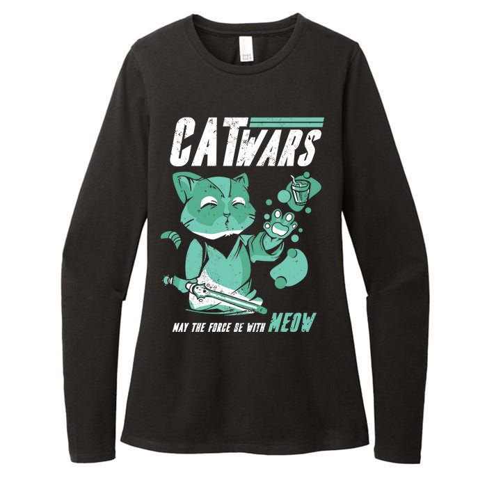 CatWars Funny Cat War Spoof Womens CVC Long Sleeve Shirt