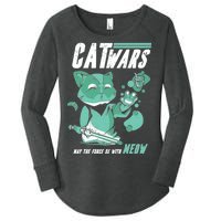 CatWars Funny Cat War Spoof Women's Perfect Tri Tunic Long Sleeve Shirt