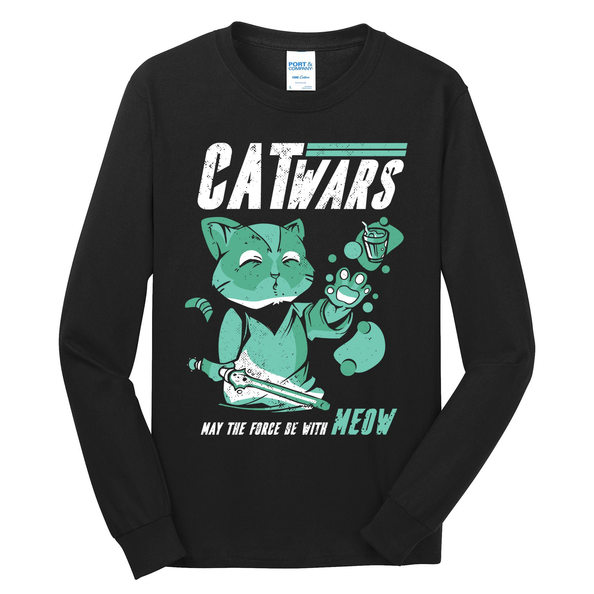CatWars Funny Cat War Spoof Tall Long Sleeve T-Shirt