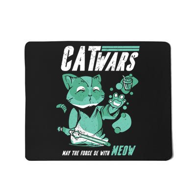 CatWars Funny Cat War Spoof Mousepad