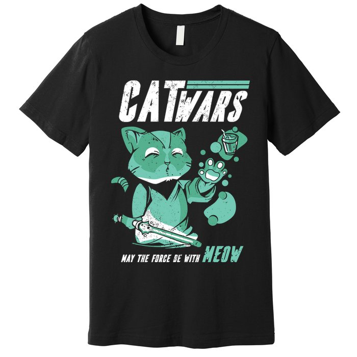 CatWars Funny Cat War Spoof Premium T-Shirt