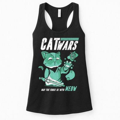 CatWars Funny Cat War Spoof Womens Tank Top
