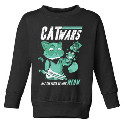 CatWars Funny Cat War Spoof Toddler Sweatshirt