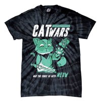 CatWars Funny Cat War Spoof Tie-Dye T-Shirt