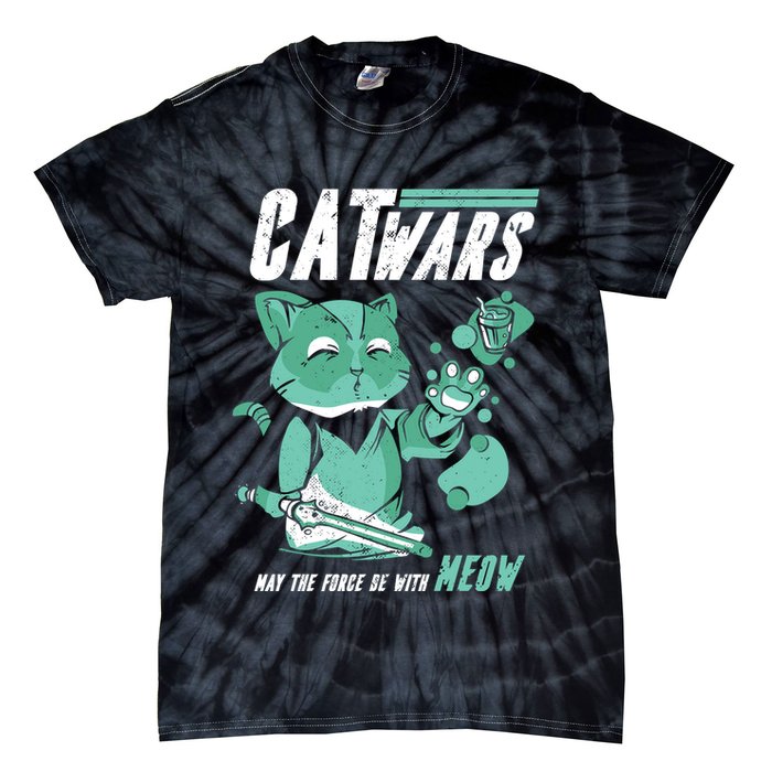 CatWars Funny Cat War Spoof Tie-Dye T-Shirt