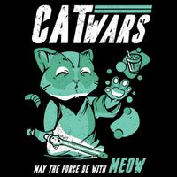 CatWars Funny Cat War Spoof Tie-Dye T-Shirt