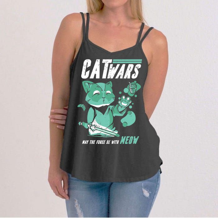 CatWars Funny Cat War Spoof Women's Strappy Tank