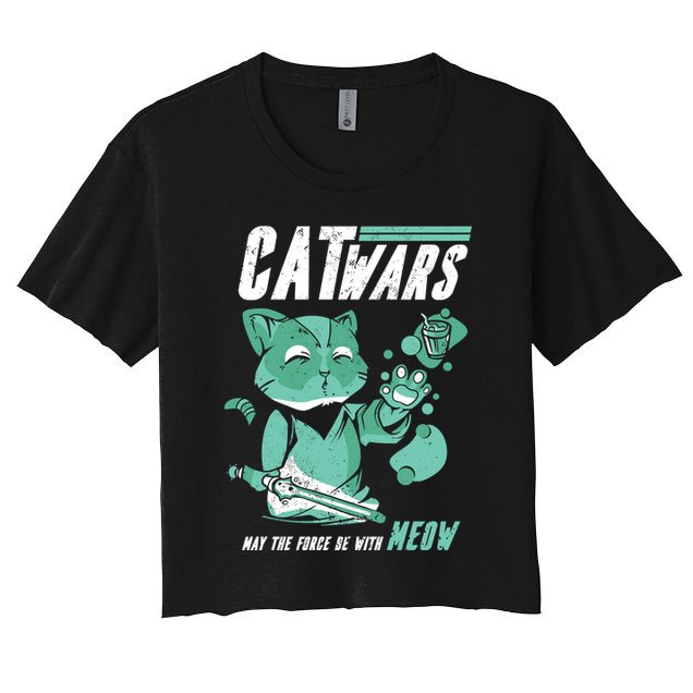 CatWars Funny Cat War Spoof Crop Top