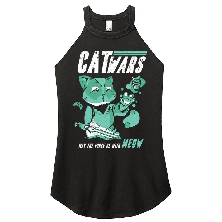 CatWars Funny Cat War Spoof Women's Perfect Tri Rocker Tank