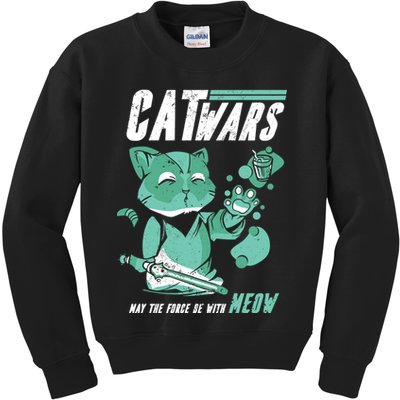 CatWars Funny Cat War Spoof Kids Sweatshirt