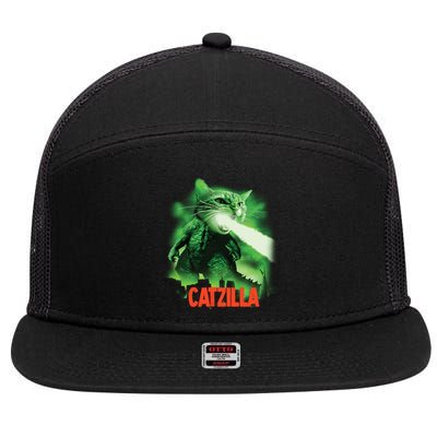 CATZILLA 7 Panel Mesh Trucker Snapback Hat