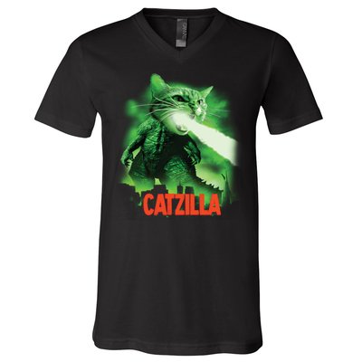 CATZILLA V-Neck T-Shirt