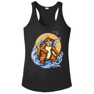 Catzilla Great Wave Ladies PosiCharge Competitor Racerback Tank