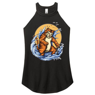 Catzilla Great Wave Women's Perfect Tri Rocker Tank