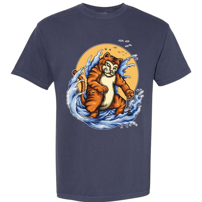 Catzilla Great Wave Garment-Dyed Heavyweight T-Shirt