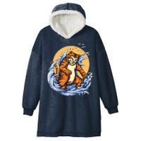 Catzilla Great Wave Hooded Wearable Blanket