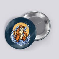 Catzilla Great Wave Button