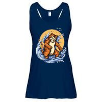 Catzilla Great Wave Ladies Essential Flowy Tank