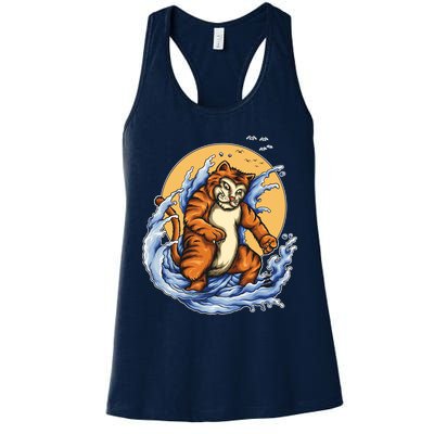 Catzilla Great Wave Womens Tank Top