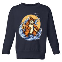 Catzilla Great Wave Toddler Sweatshirt