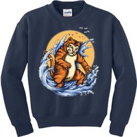 Catzilla Great Wave Kids Sweatshirt