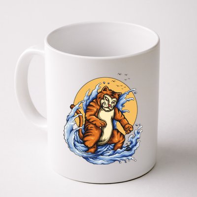 Catzilla Great Wave Coffee Mug