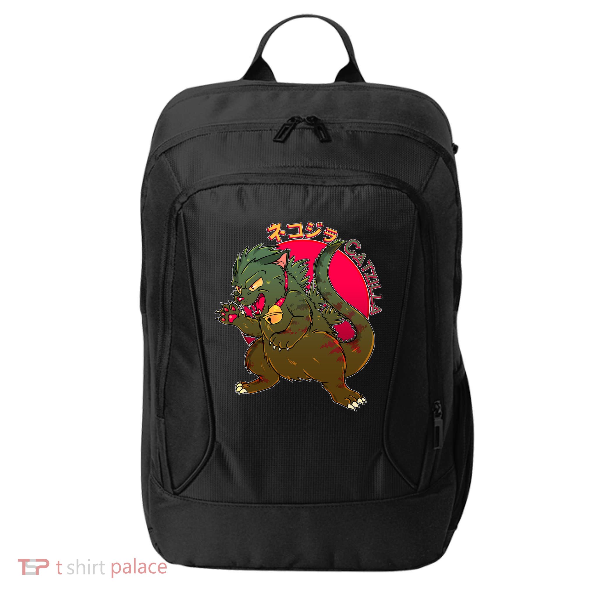 Catzilla Japanese Monster Movie City Backpack