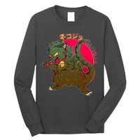 Catzilla Japanese Monster Movie Long Sleeve Shirt