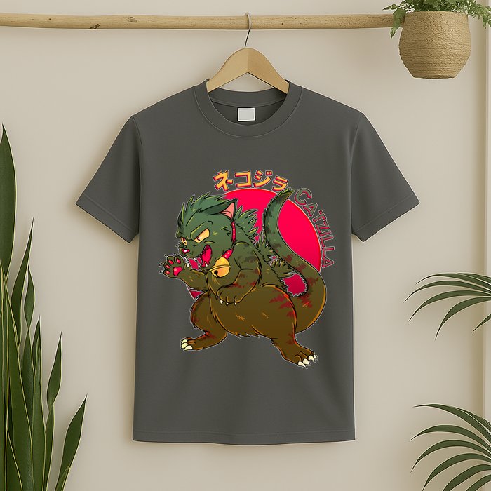 Catzilla Japanese Monster Movie T-Shirt