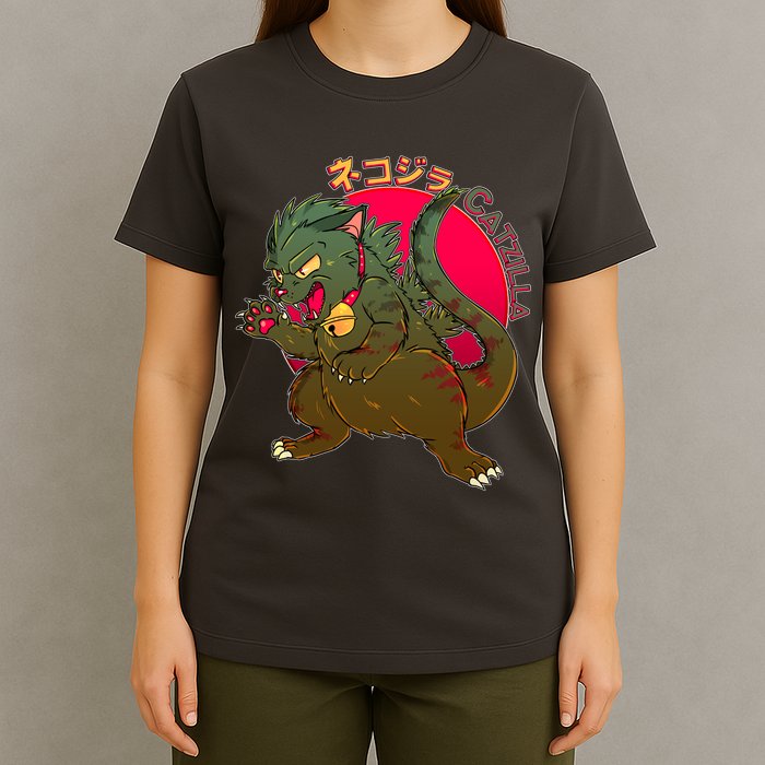 Catzilla Japanese Monster Movie T-Shirt