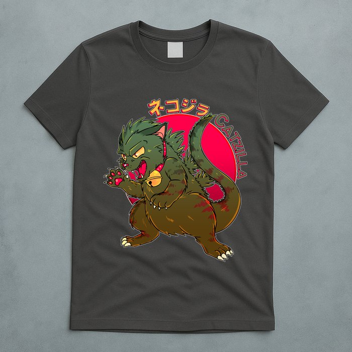 Catzilla Japanese Monster Movie T-Shirt