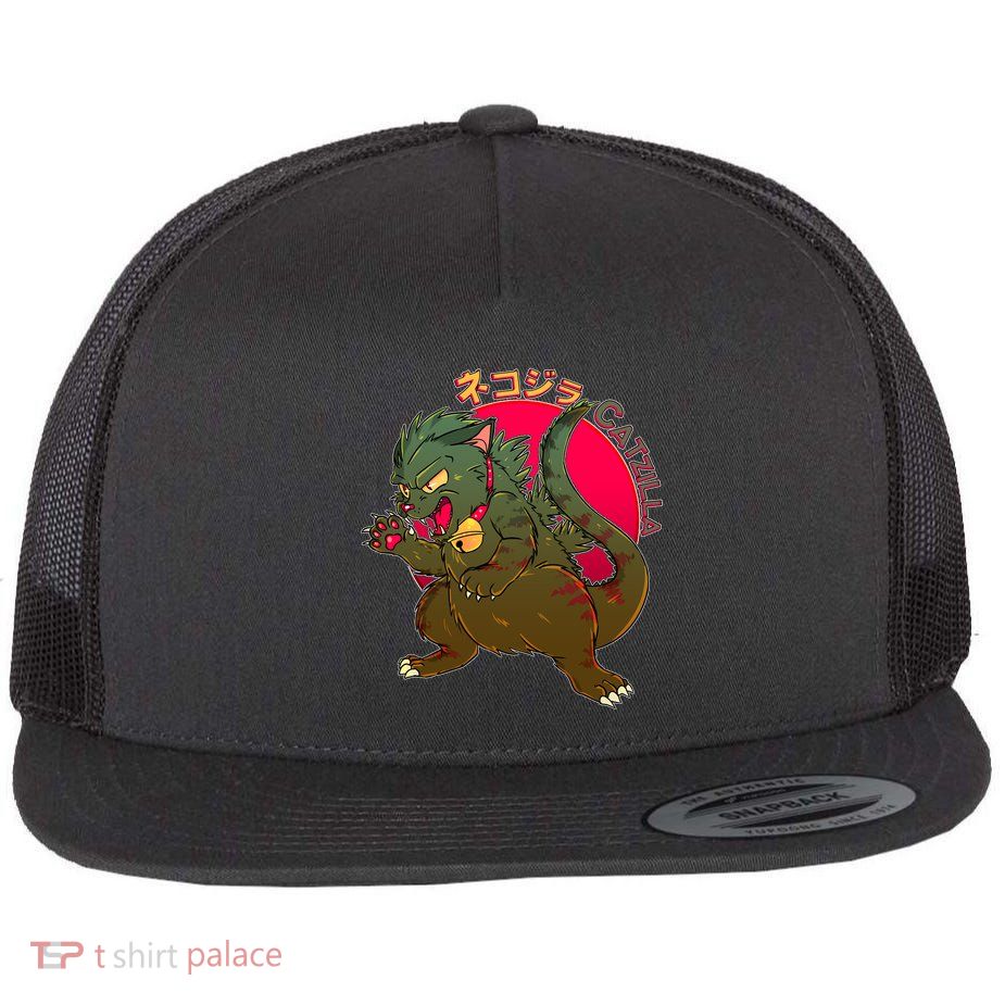 Catzilla Japanese Monster Movie Flatbill Hat