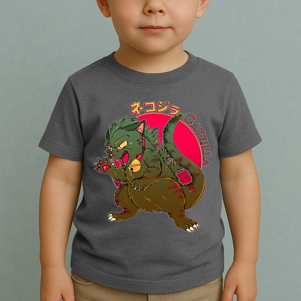 Catzilla Japanese Monster Movie Toddler T-Shirt