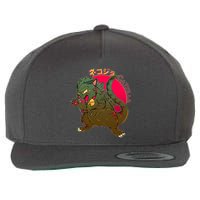 Catzilla Japanese Monster Movie Wool Snapback Cap