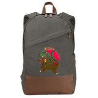 Catzilla Japanese Monster Movie Cotton Canvas Backpack