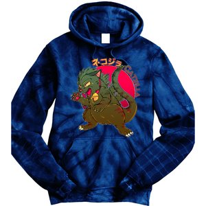 Catzilla Japanese Monster Movie Tie Dye Hoodie