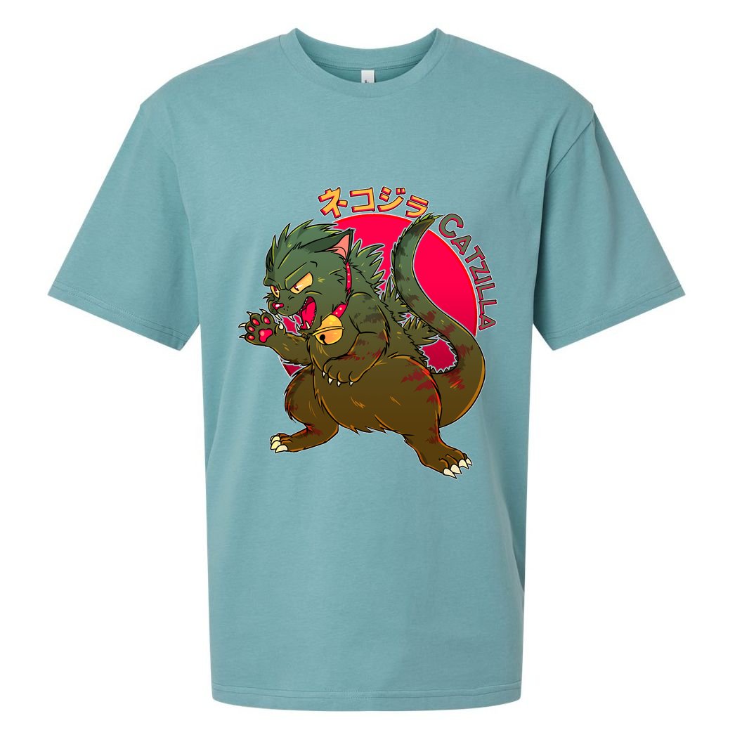 Catzilla Japanese Monster Movie Sueded Cloud Jersey T-Shirt