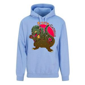 Catzilla Japanese Monster Movie Unisex Surf Hoodie