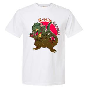 Catzilla Japanese Monster Movie Garment-Dyed Heavyweight T-Shirt