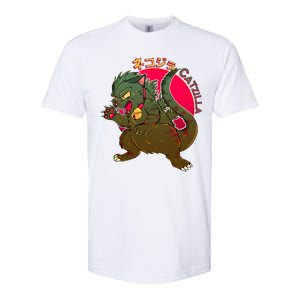 Catzilla Japanese Monster Movie Softstyle CVC T-Shirt