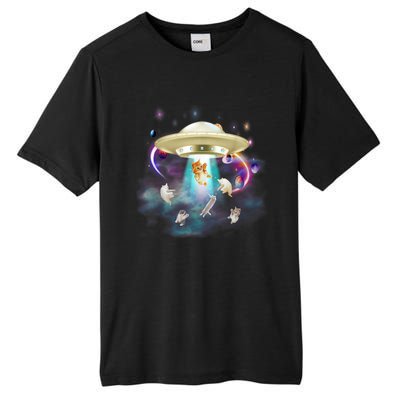 CAT ALIEN UFO Shirt For Women Cat Lover Funny Tall Fusion ChromaSoft Performance T-Shirt